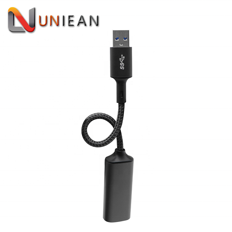 Высококачественный гигабитный сетевой адаптер USB 3,0 к RJ45 Ethernet 1000M для настольного ноутбука