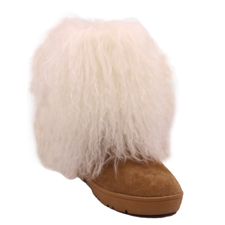 free samples Comfortable new designer genuine leather boots Women Shoes Winter Ladies Boots