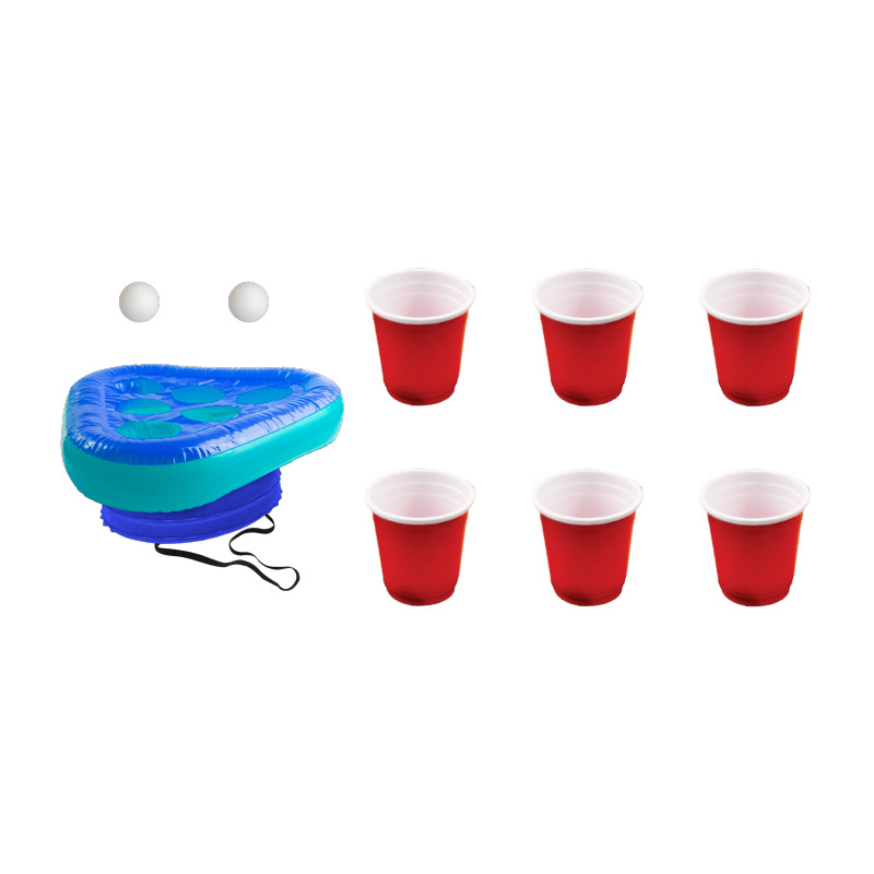 Wholesale Funny Inflatable Bass Toss Game Inflatable Beer Pong Triangle Hat for Parties Bars