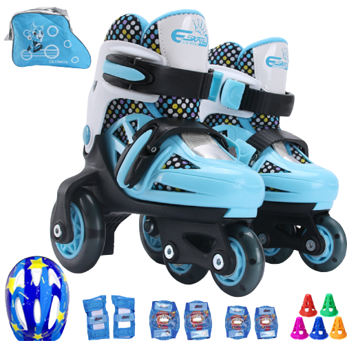 Custom Children's Roller Skate Blade Wheels Adjustable Kids Quad Roller Skates Four Wheel Roller Skate Shoes Roda Patins