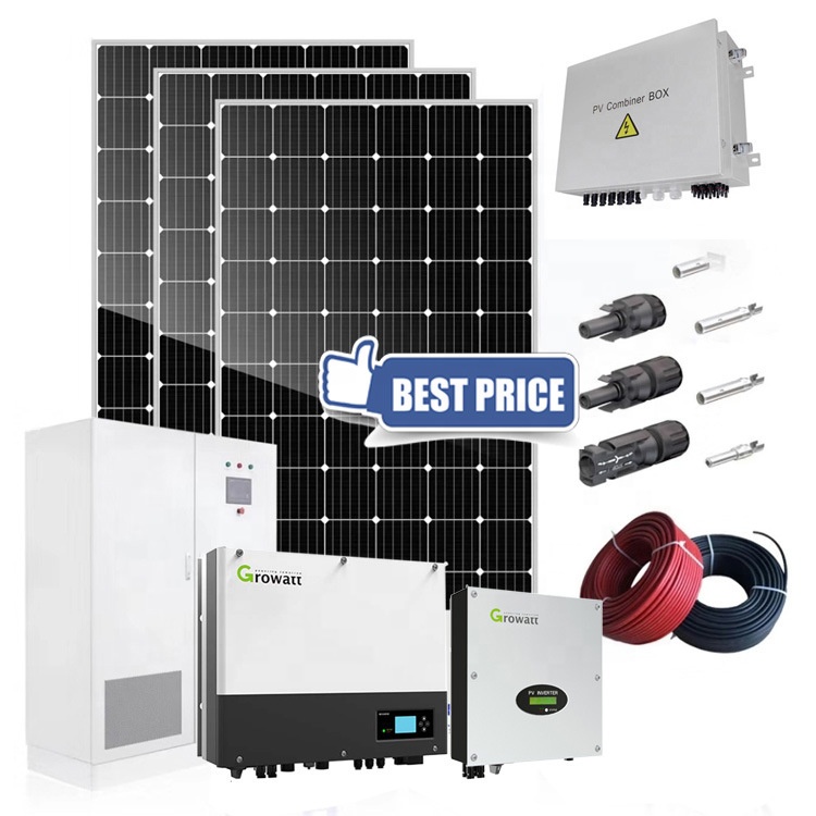 Factory Sales Complete Solar Generator System 3000w 5000w 10KW On Grid Solar Panel Kits