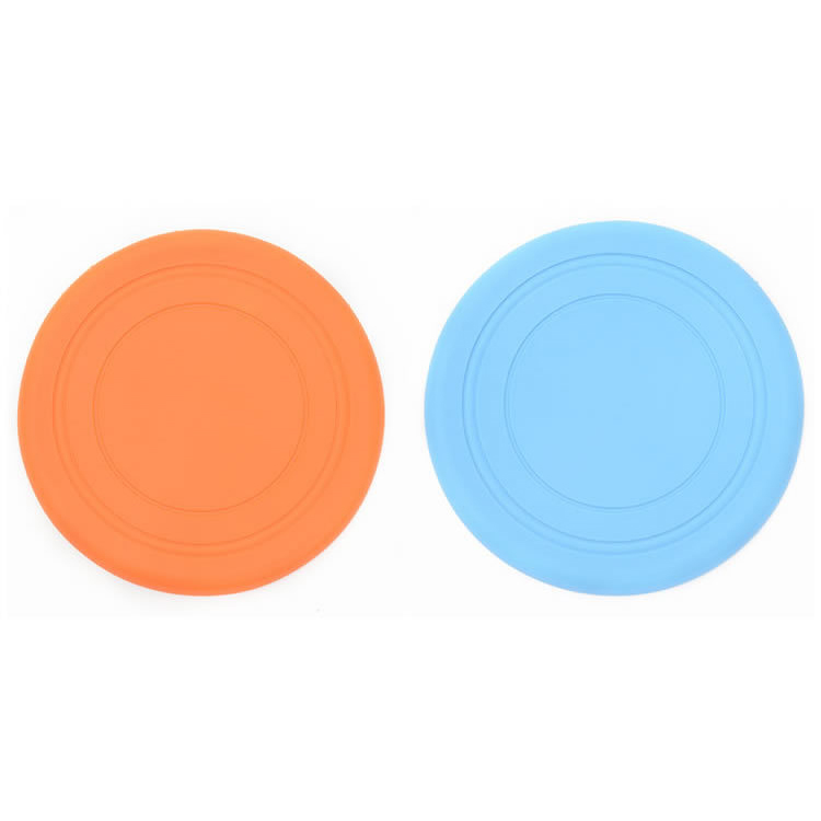 Funny Silicone Dog Cat Toy for Small Medium Large Pet Flying Discs Game Resistant Chew Toy Puppy Dog Flying Disc