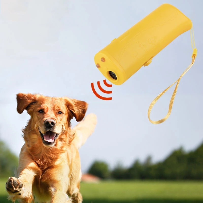 New Dog Repeller Ultrasound Pet Training Anti Barking Control Devices 3 in 1 Stop Bark Deterrents Trainer