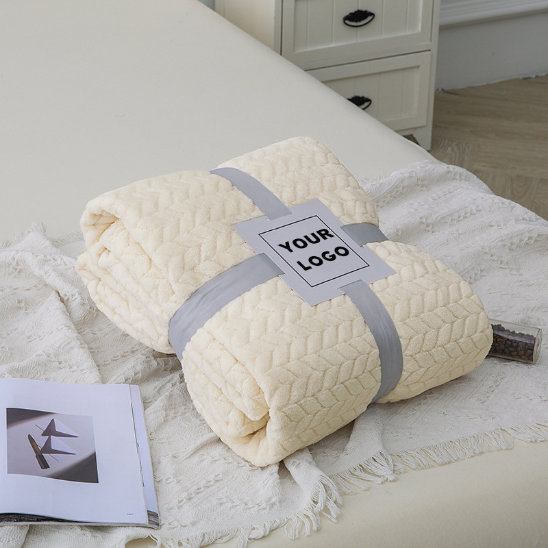 100% Polyester Breathable Farai Fleece Blanket Knee Fleece Blanket Air Conditioner Quilt Car Cover Comfortable Soft Blanket
