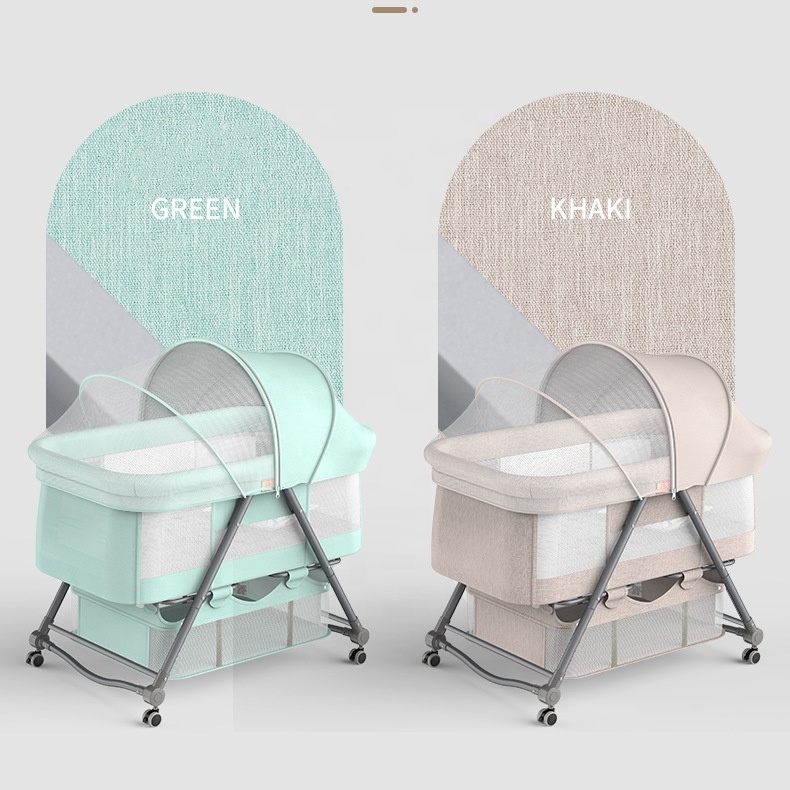 Newborn Swinging Baby crib can be moved to adjust the level of splicing collapsible cradle bed crib bed bb bed baby