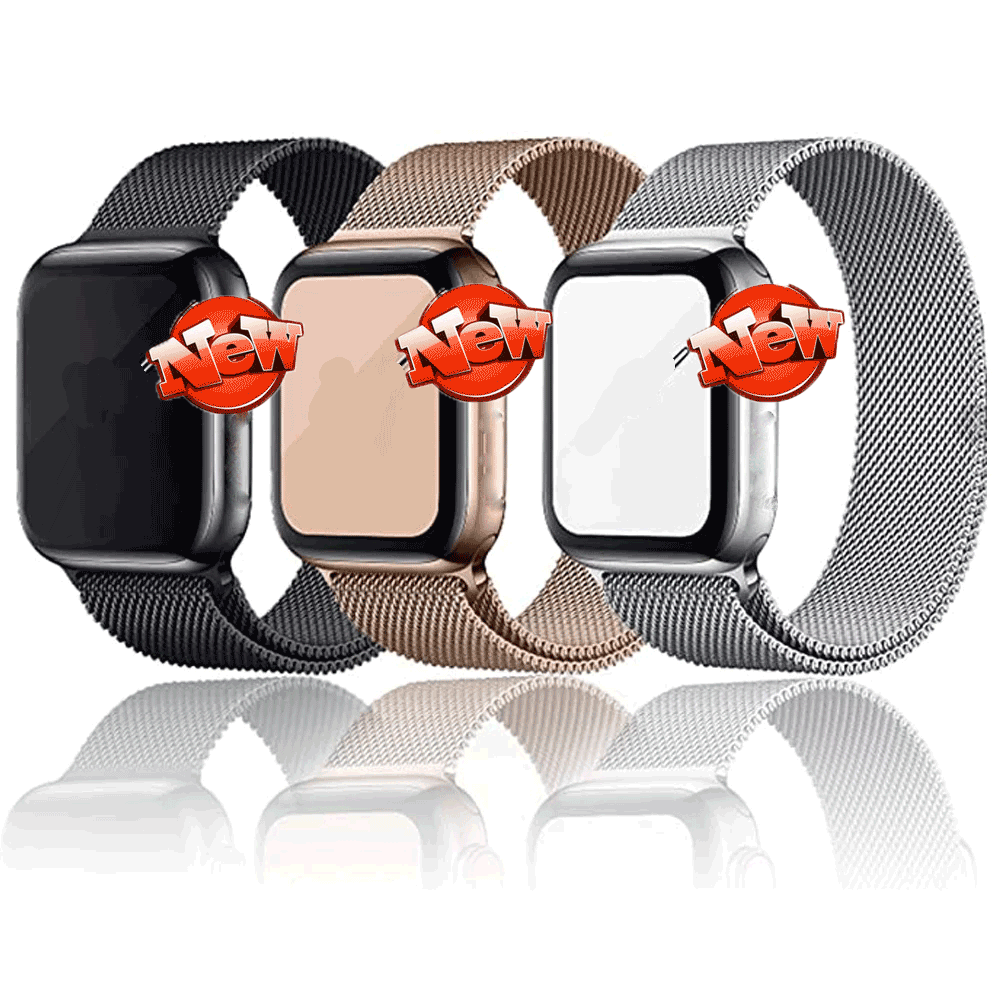 Ремешок металлический для Apple Watch Series 6 5 4 3 2, браслет «Миланская петля» из нержавеющей стали, магнитный браслет карамельных цветов, 38 мм 42 мм
