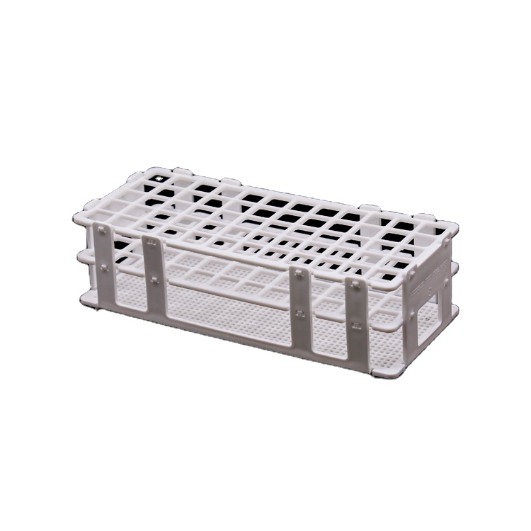 Detachable White Plastic Test Tube Rack Holder Suitable For Multiple Scenarios