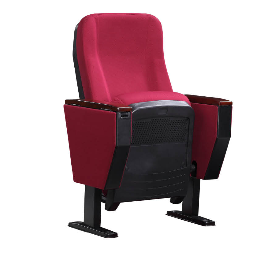 Modern Theater Furniture High Back Folding Chair with Writing Tablet