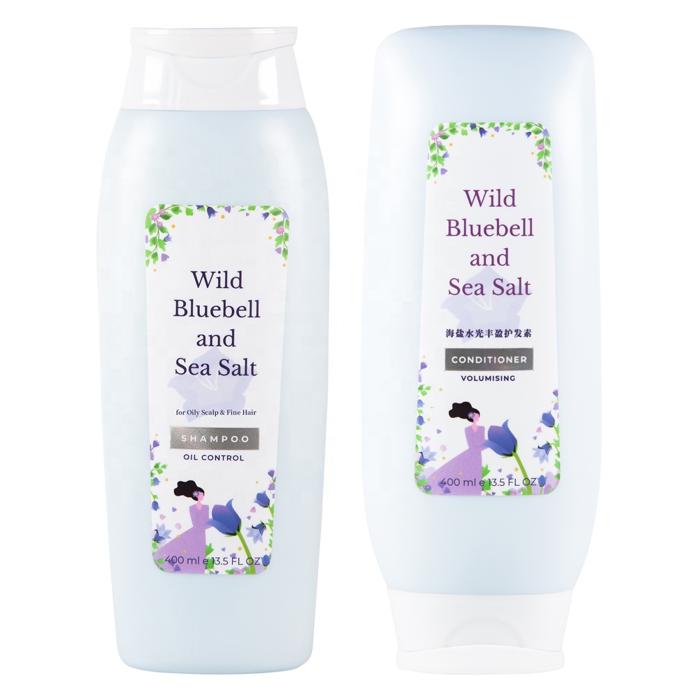OEM частная марка pulisi морская соль дикий bluebell рост волос органические натуральные волосы глубокая очистка шампунь и Кондиционер набор
