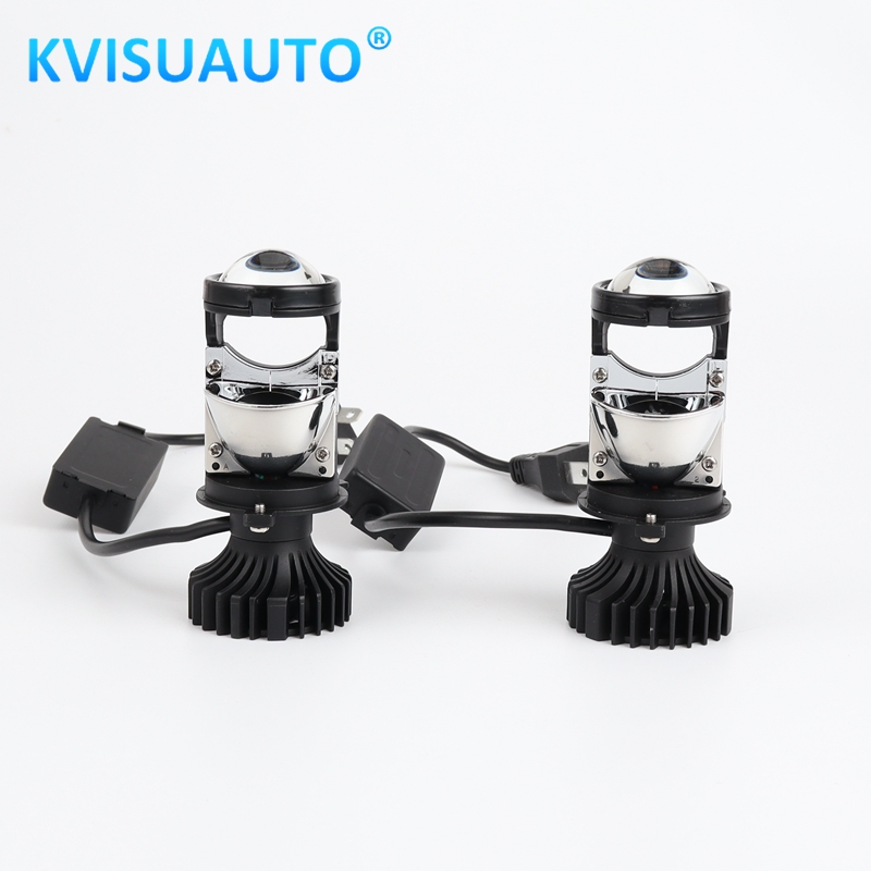 CQL kvisuauto 12V 24V Y6 T1 H4 светодиодные фары автомобиля H4 Мини объектив проектора 6000 К DC9-32V Высокий Низкий Луч авто светодиодные фонари