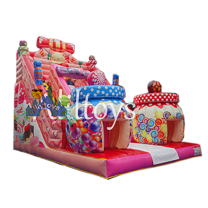 Популярная надувная сухая горка Lilytoys с красивым принтом, надувная сухая горка для взрослых и детей, надувной батут