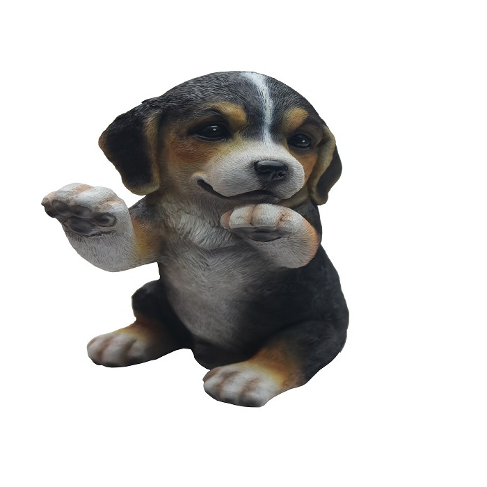 INVENTORY FAST DELIVERY 2021 NEW DESIGN RESIN BEAGLE DOG FIGURINE ANIMAL PUPPY STATUES LOWEST PRICE GARDEN DECORATION GIFT