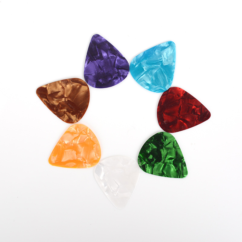 Акустические медиаторы Plectrum Celluloid укулеле электрический Гладкий гитарный медиатор музыкальный инструмент Аксессуары 0,5 мм 0,75 мм 1 мм