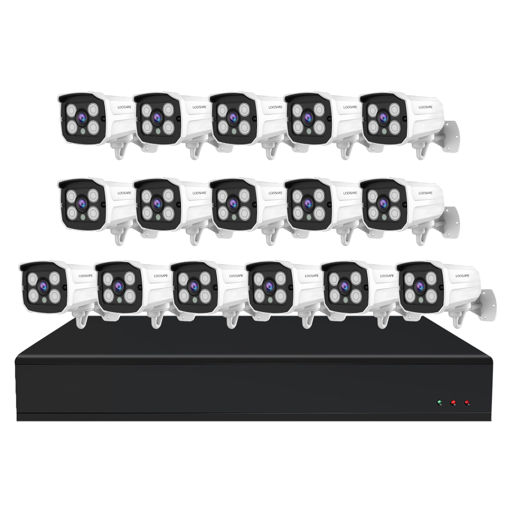 5-мегапиксельная система 16CH HD POE CCTV Camera Set система камер безопасности NVR Kit Ip-камера наружная система видеонаблюдения