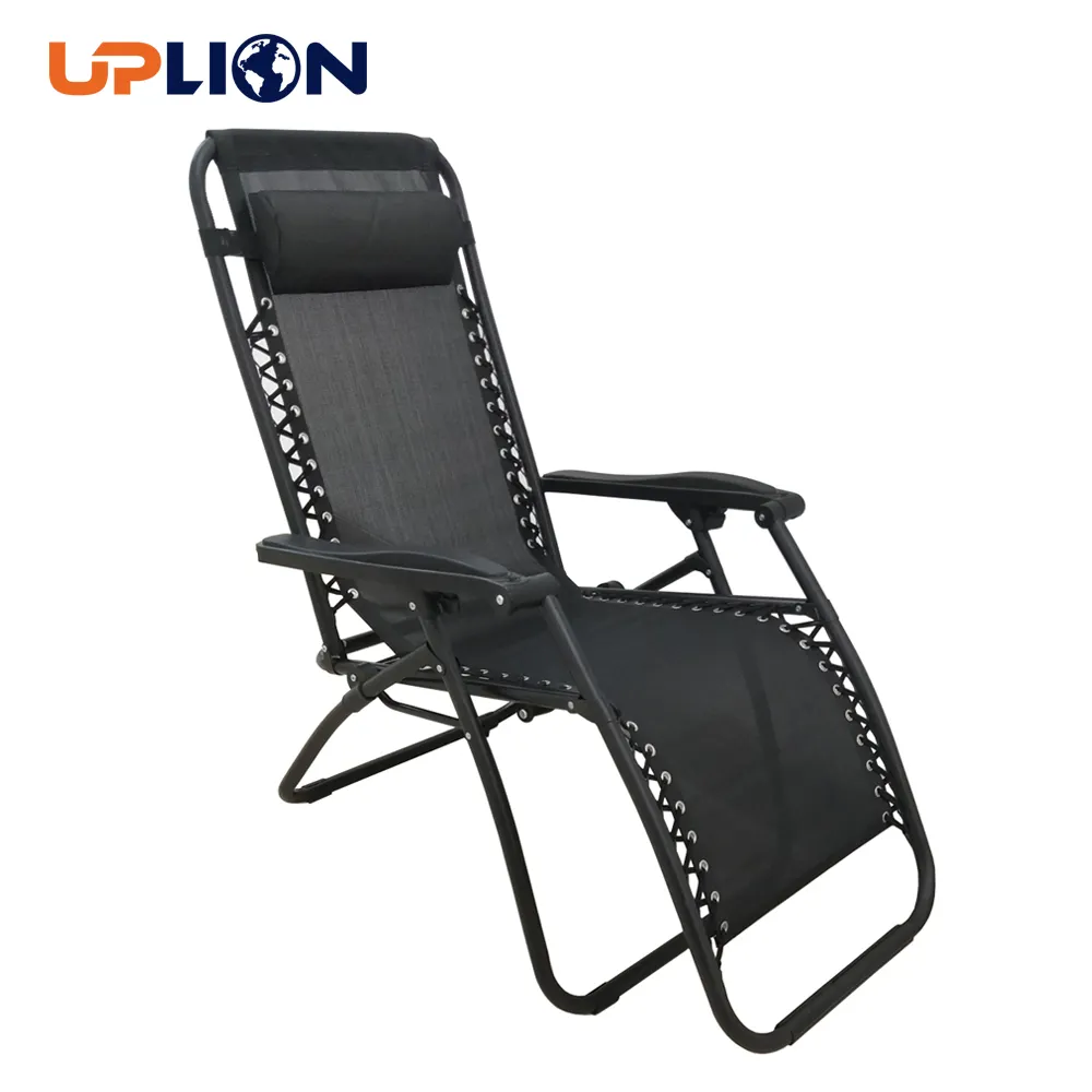 Uplion Amazon hot sale Zero Gravity Chair Outdoor portable mesh folding sun lounger chair