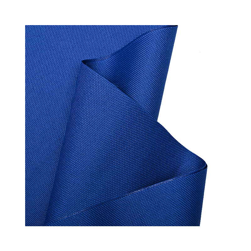 PVC coated oxford polyester waterproof 650 gsm only blue color fabric
