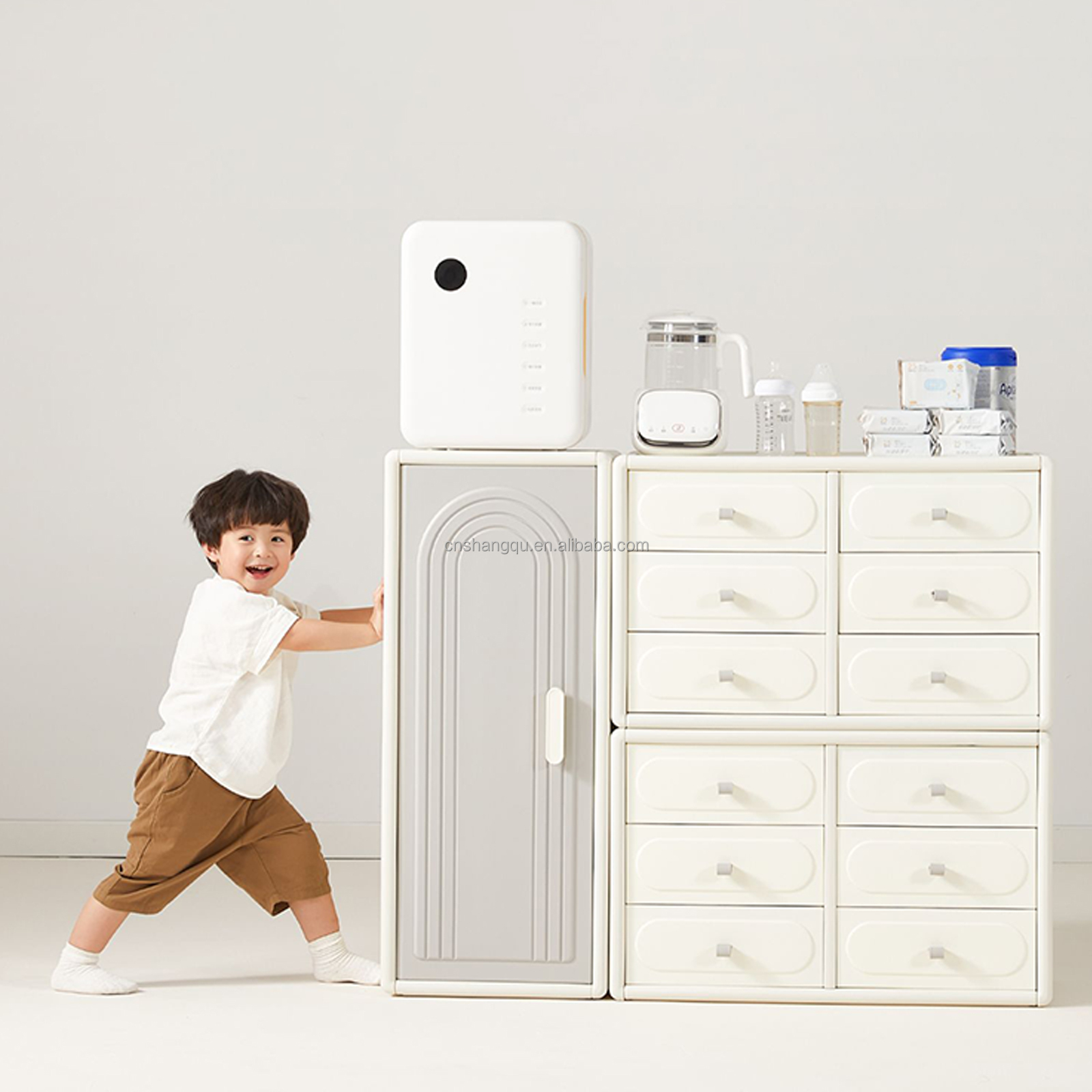 Kids & Teen Storage Organizer Cabinet furniture Toy Shelf Shelves Bookshelf Bookshelves Plastic Multi Functional Storage Cabinet