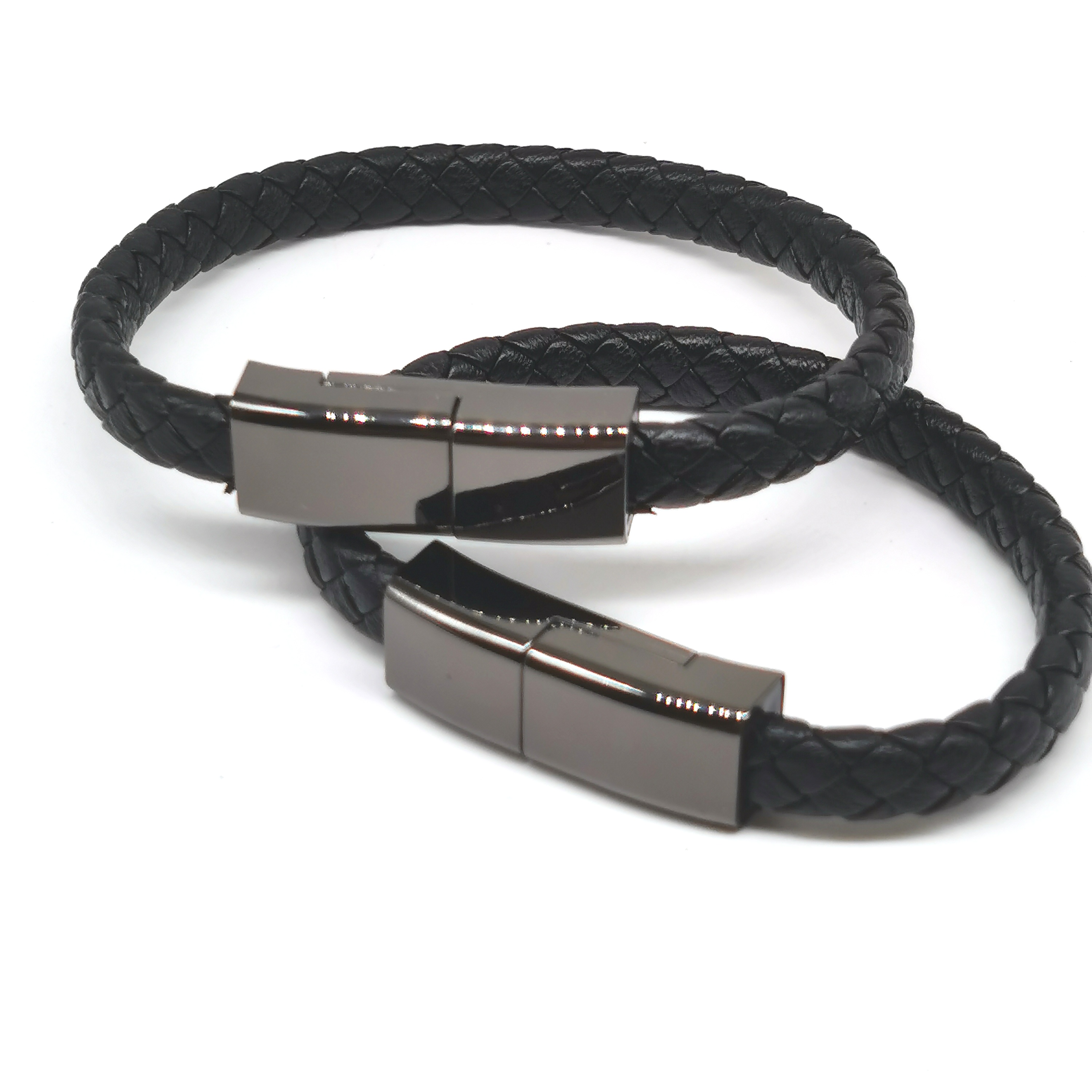 Зарядный кабель USB Type-C, кожа Зарядное устройство USB кабель для передачи данных Кожаная оплетка креативные браслеты, включая упаковку