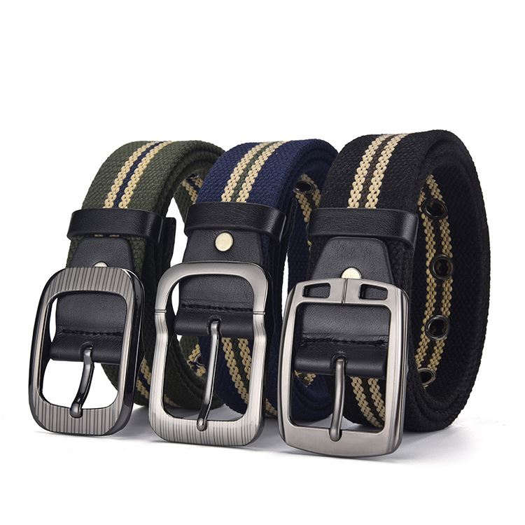 Mens cartoon canvas belts professional manufacture custom canvas belt for men
