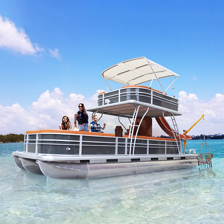 Kinocean 30ft Роскошный Алюминиевый вечерние Понтонный катер