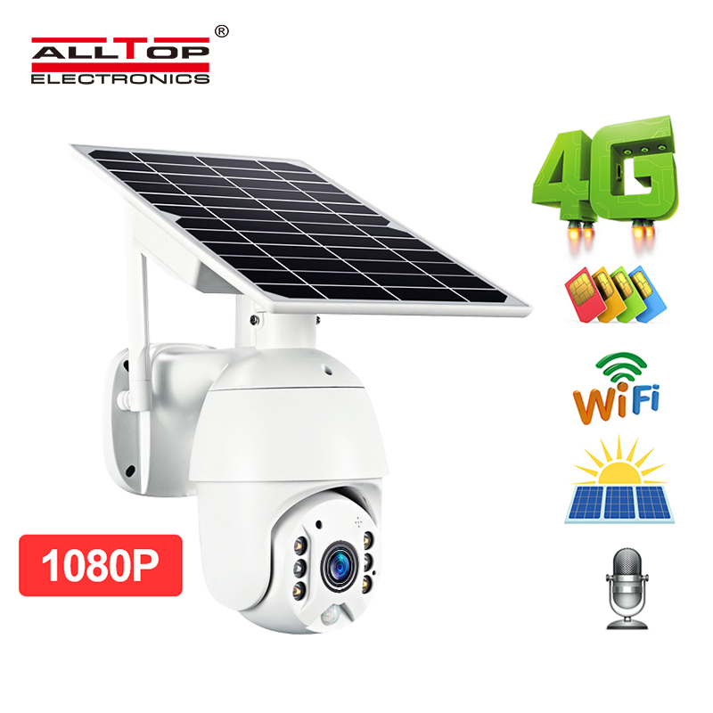 ALLTOP Высокое качество CCTV камера видеонаблюдения 4g wifi наружная Солнечная камера