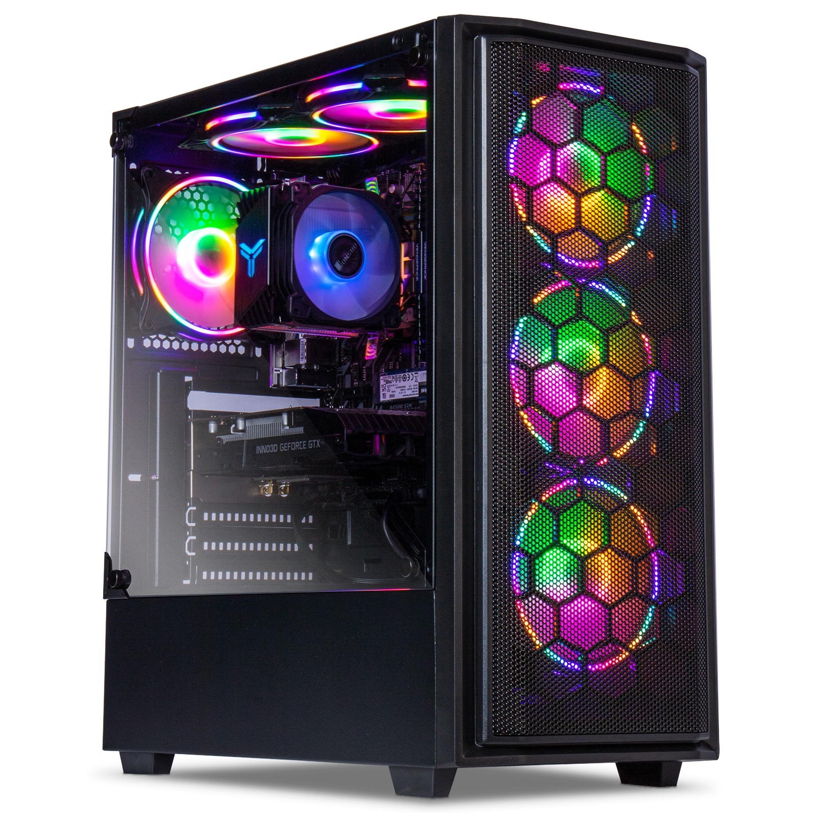 Консоль для ПК-игр с поддержкой Windows настольных компьютеров AMD Ryzen-R5 5600G 8ГБ DDR4 3200 МГц 250GB SSD PC Gamer Windows 10 pro ключ все в одном компьютере