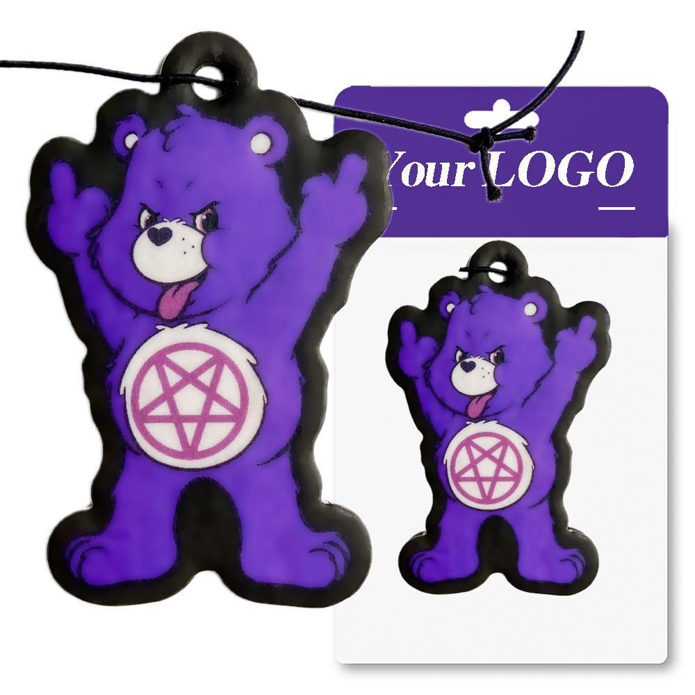 personalized Custom logo Paper Car Hanging Car Air fragrance Freshener for Different Shapes Scents