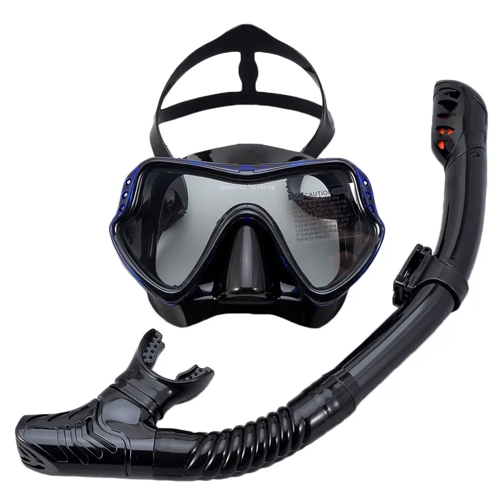 Maideng маска для подводного плавания Трубка Набор Анти-туман для взрослых профессиональный 180 градусов для экшн-камеры go pro для плавания, маска для подводного плавания с дыхательной стержень