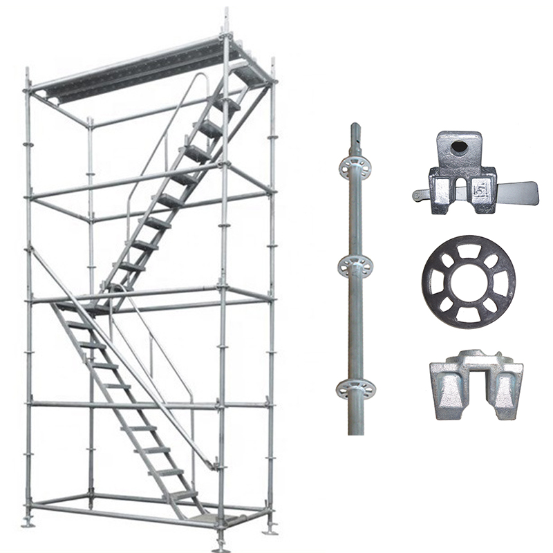 Complete Metal Heavy Duty Steel Ring Lock Scaffold Hot Dip Galvanized All Round Ringlock System Scaffolding For Sale