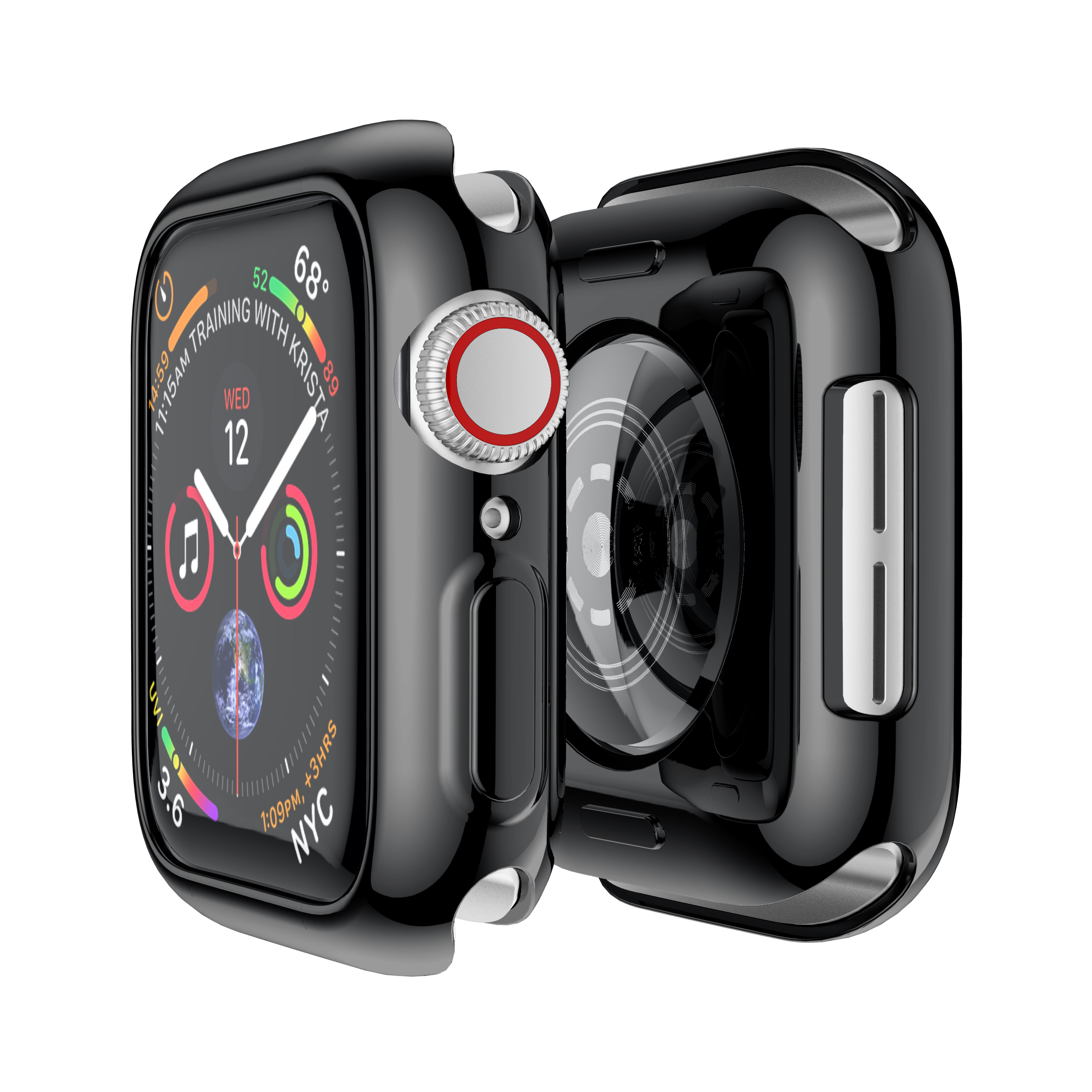 Чехол Eraysun из ТПУ для Apple Watch Series 5 4 44 мм 40 мм, защитный чехол с рамкой, идеальный бампер для iWatch 4