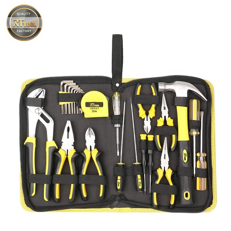 23-Piece All Purpose Household Tool Kit for Girls, Ladies and Women - Includes All Essential Tools for Home, Garage, Office