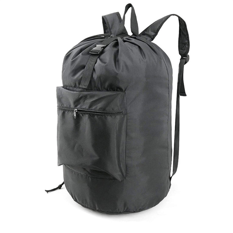 Wholesale Customised OEM Pull String Folding Nylon Drawstring Garment Washing Laundry Bag