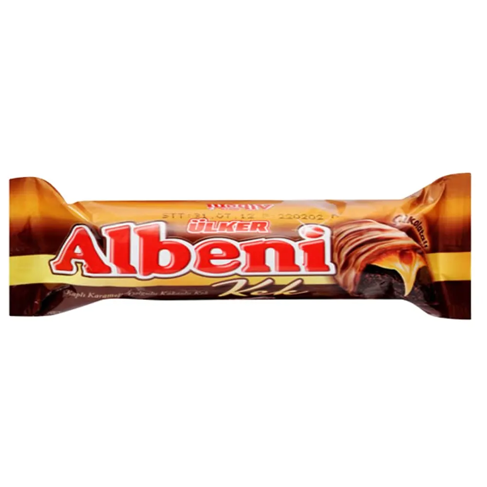 Ulker Albeni Milk chocolate Coated Caramel And Cake 43gr x 18 All Time Fresh Stock From Turkey