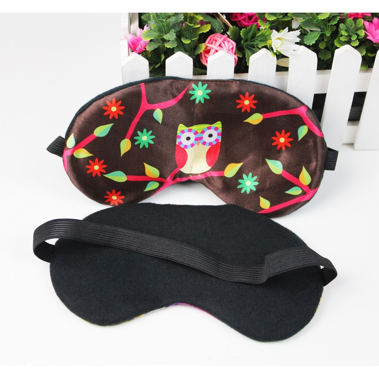 Hot Selling Night Sleeping With Digital Printing Silk Eye Mask