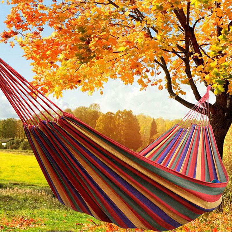 Outdoor Single Hammock Swing Belt Hiking Camping Ultralight Weight Folding Hammock With Cloth Bag
