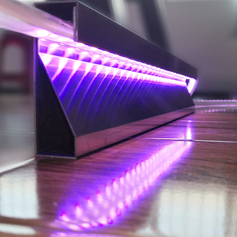Завод новый продукт из нержавеющей стали плитки границы полосы led Плинтус Свет декоративные бисером бахрома отделка