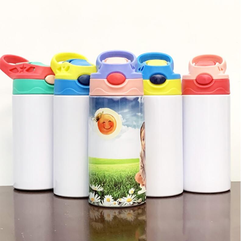 C33 12oz сублимационные заготовки Sippy Cup Tapered 350ml Tumber Kids Water Bottle нержавеющая сталь кружки с двойными стенками