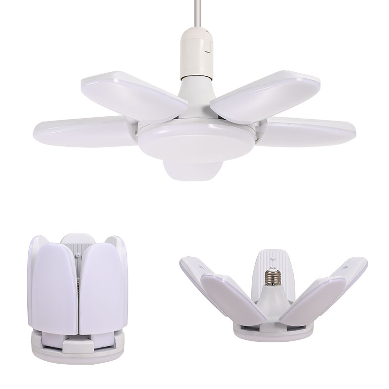 brightest garage light 500w led industrial light ,5 leaves deformable ceiling folding lights garage led decorative