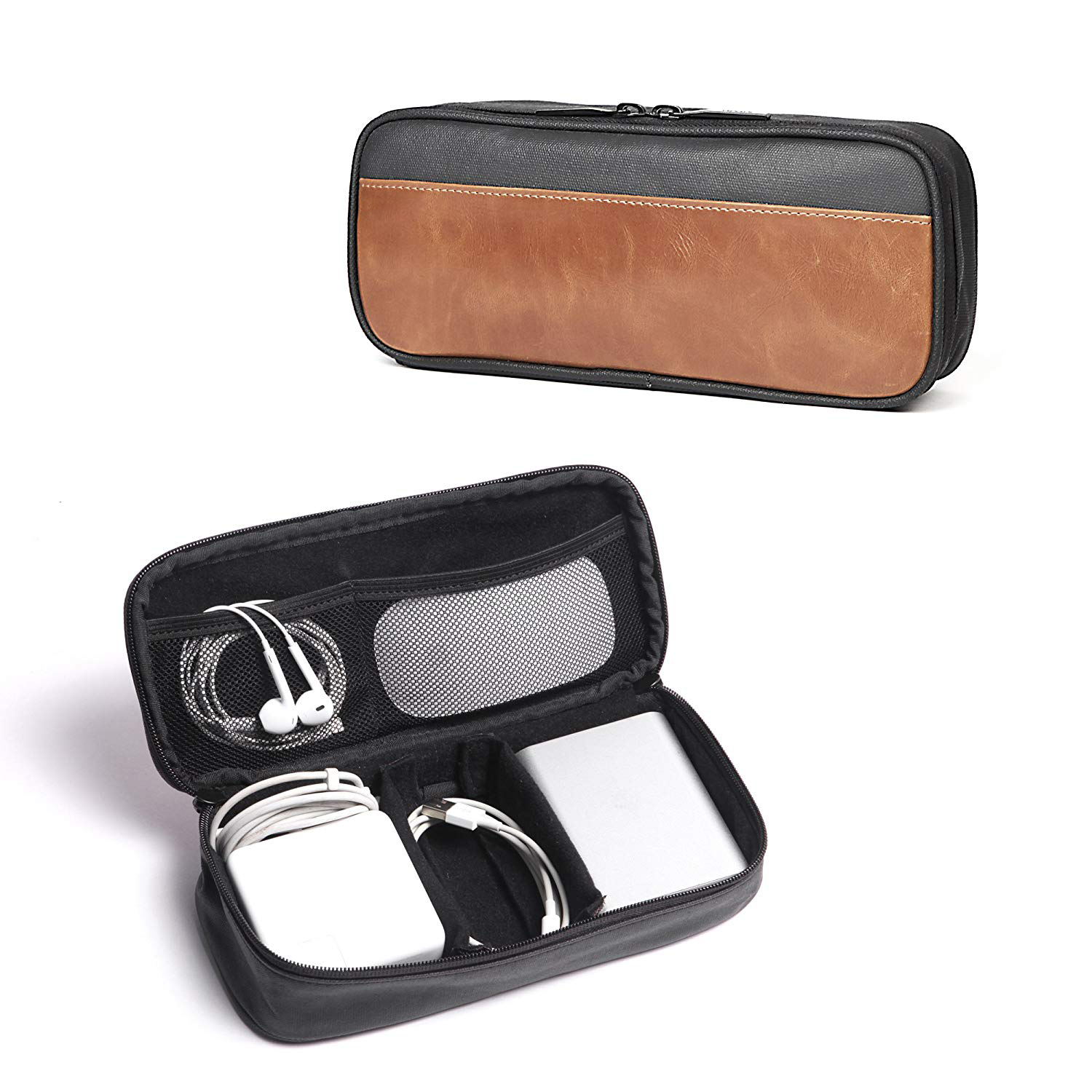 Universal Cable Organizer Electronics Accessories Case Waterproof Travel Carrying Bag for Power Bank