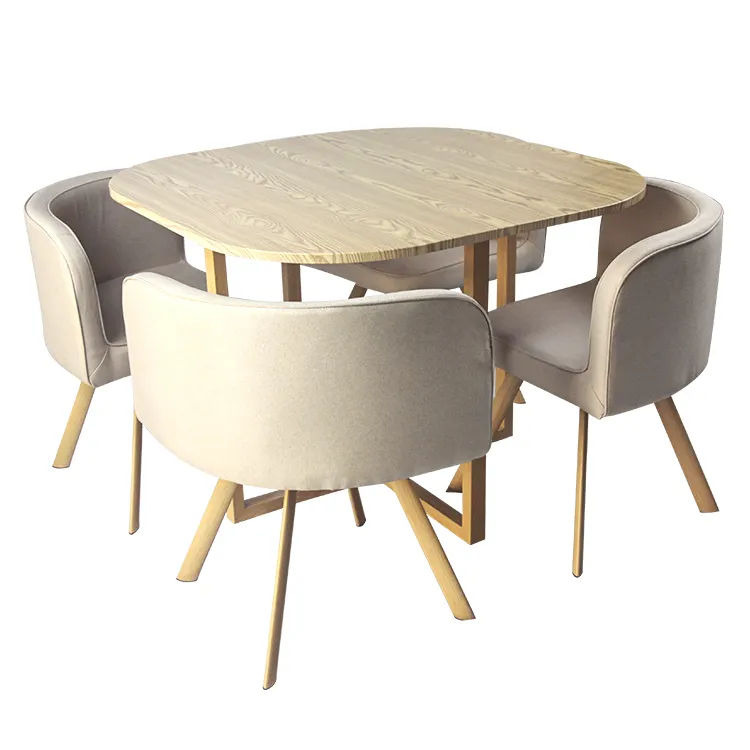 Простой стол для переговоров и сочетание стульев, современный обеденный стол и сочетание стульев