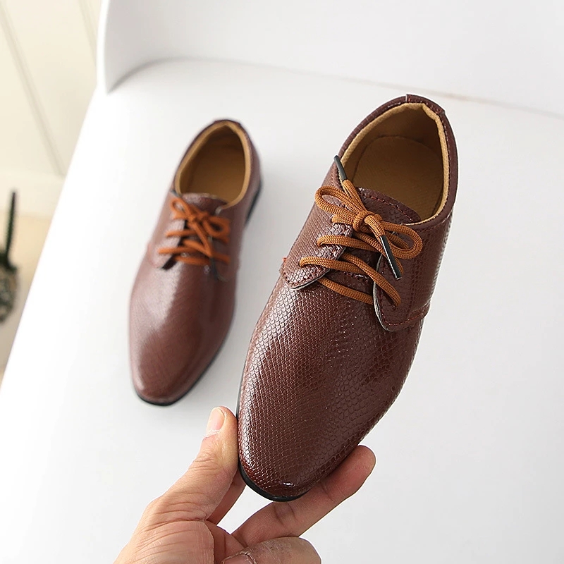 LZH Children Leather Shoes Boys Soft-Soled Casual Shoes Baby Party Formal Occasions Suits