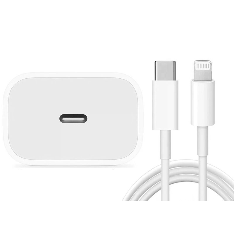 Оригинальный 20 Вт Быстродействующее зарядное устройство PD Type-C USB-C PD адаптер Быстрый зарядный кабель для передачи данных для iphone 12