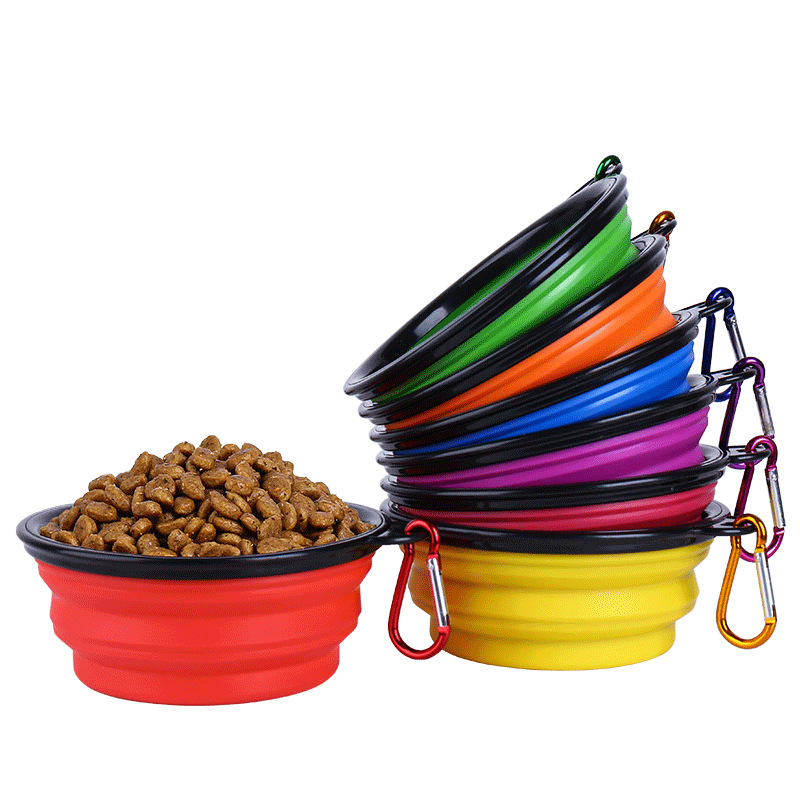 350ML portable collapsible pet feeding bowl