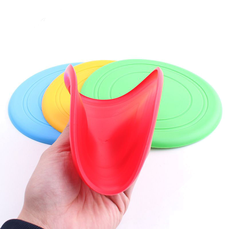 Pet dog toy silicone flying plate toy disc