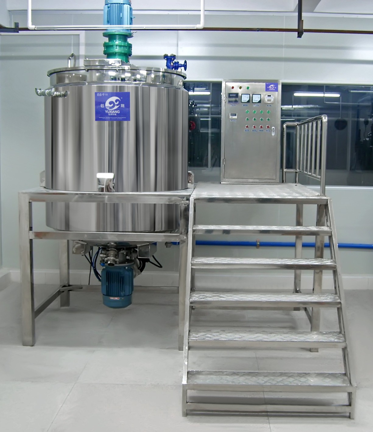 500L Liquid Cosmetic Machinery Equipment Shampoo Mixer Homogenizer Liquid Soap Making Machine Cosmetic Manufacturing Machinery