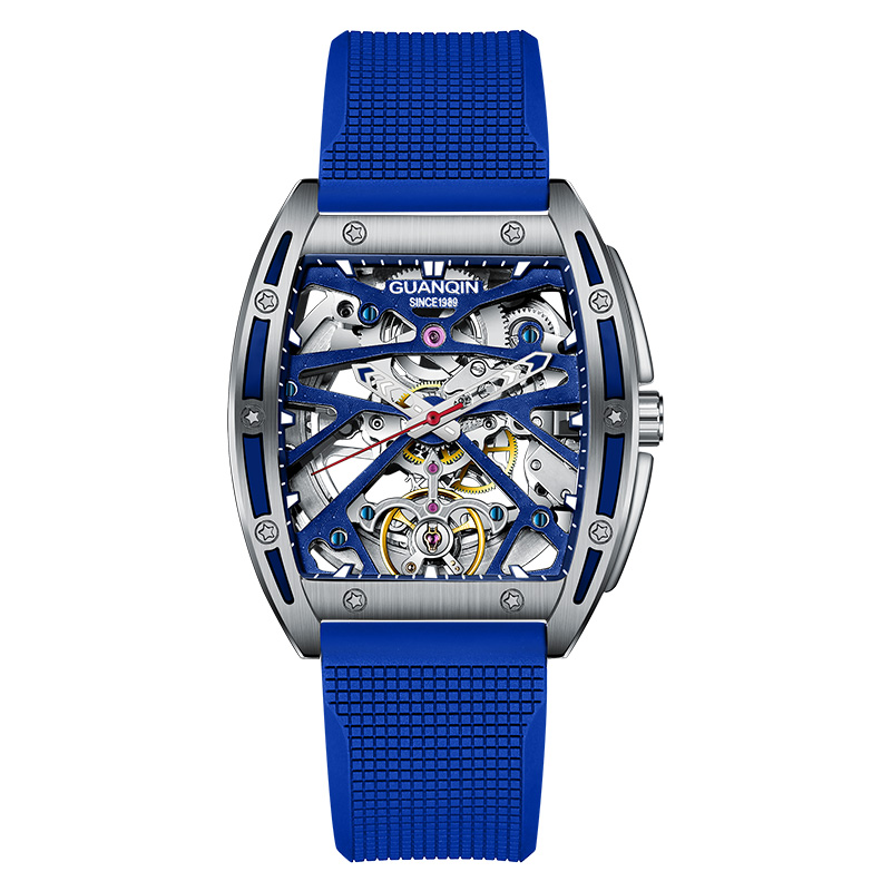 Luxury Brand Mens Watches Rubber Fashion Man Watch Stainless Mechanical Wristwatch Relogio Masculino