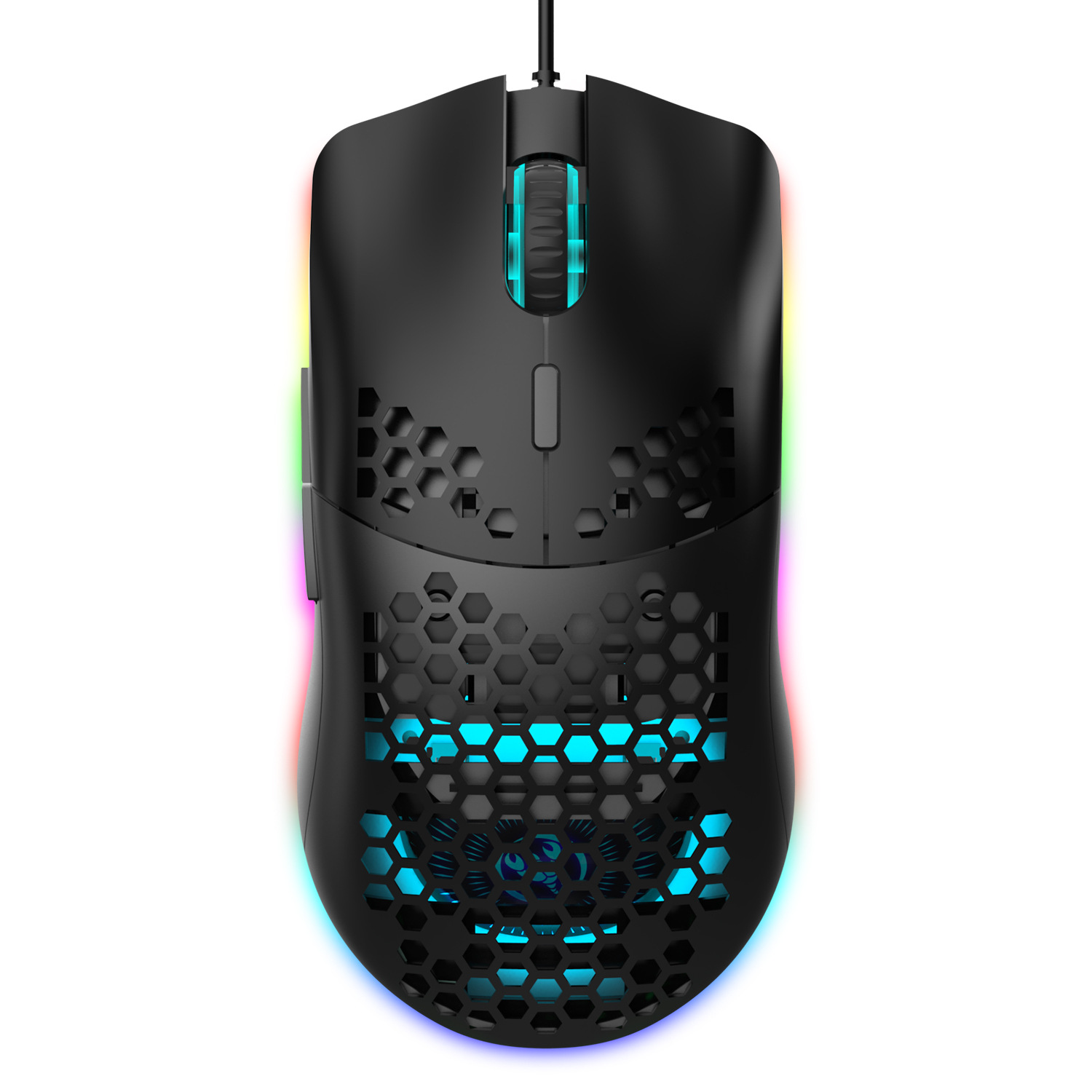 6400 точек/дюйм проводная мышь цветная (RGB) светодиодная подсветка USB игровая мышь J900 с шестью регулируемыми полые эргономичный дизайн для настольного компьютера геймер