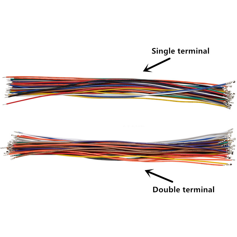 VH3.96 терминальный кабель 3,96 мм, язычок с одной и двойной головкой 20awg, цветной электронный провод 100 мм, 150 мм, 200 мм, 300 мм, 500 мм