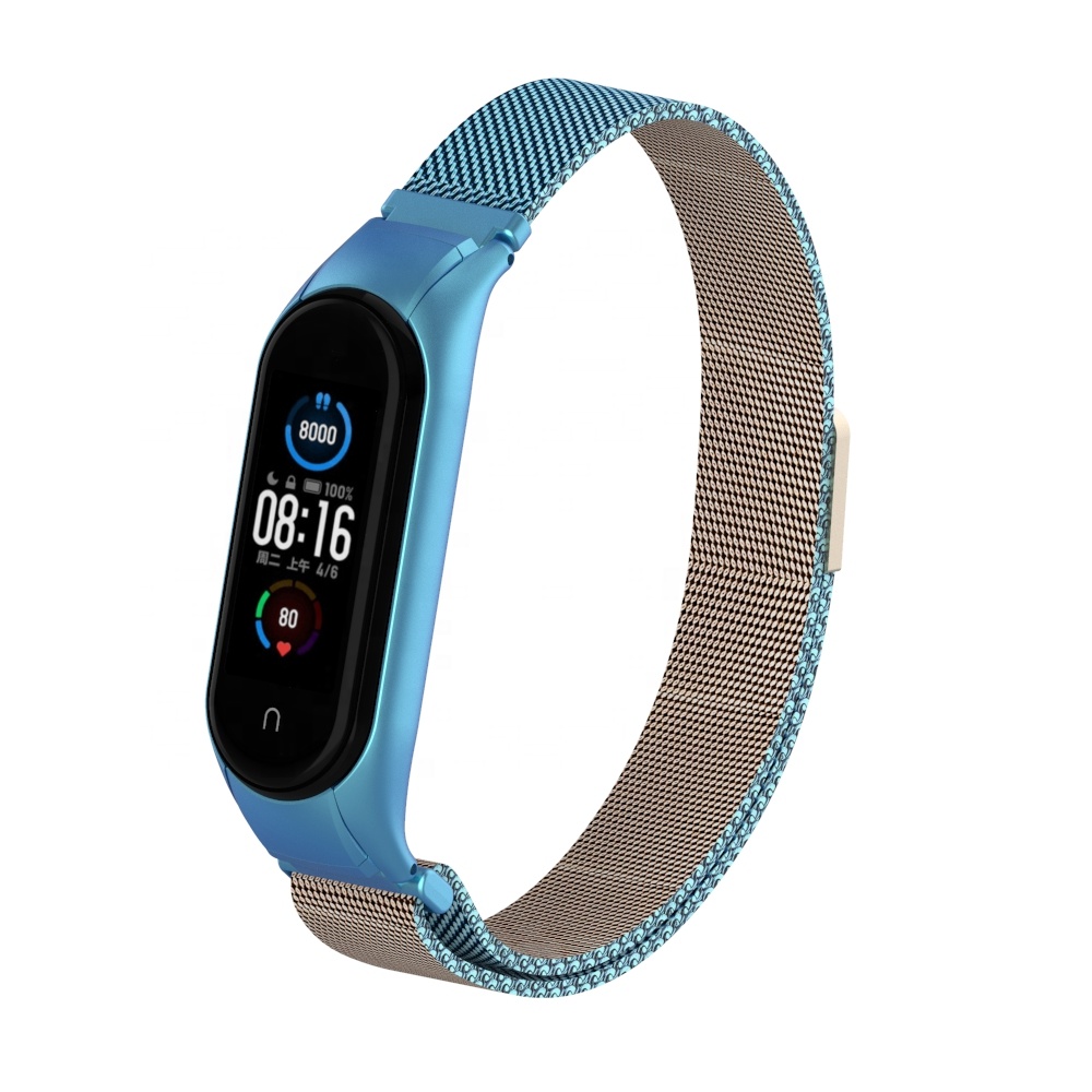 ODM holdmi Новинка 5036 серия 40 цветов популярный Миланский стальной ремешок miband5 для xiaomi band 5