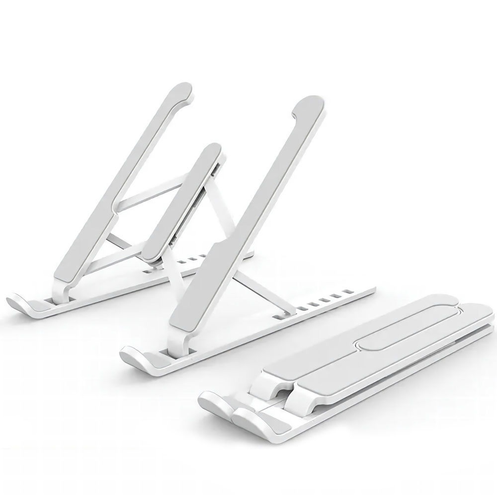 2021 Portable ABS Plastic Foldable Laptop Stand Adjustable Height Folding Laptop Holder Stand